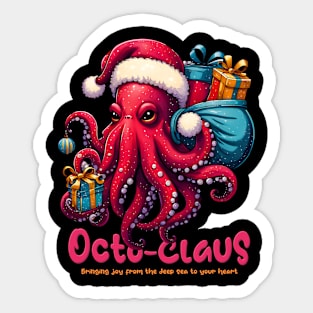 Octo Claus Sticker